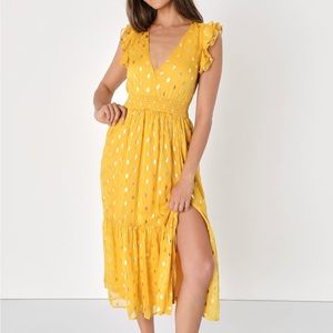 Yellow lulus dress